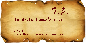 Theobald Pompónia névjegykártya